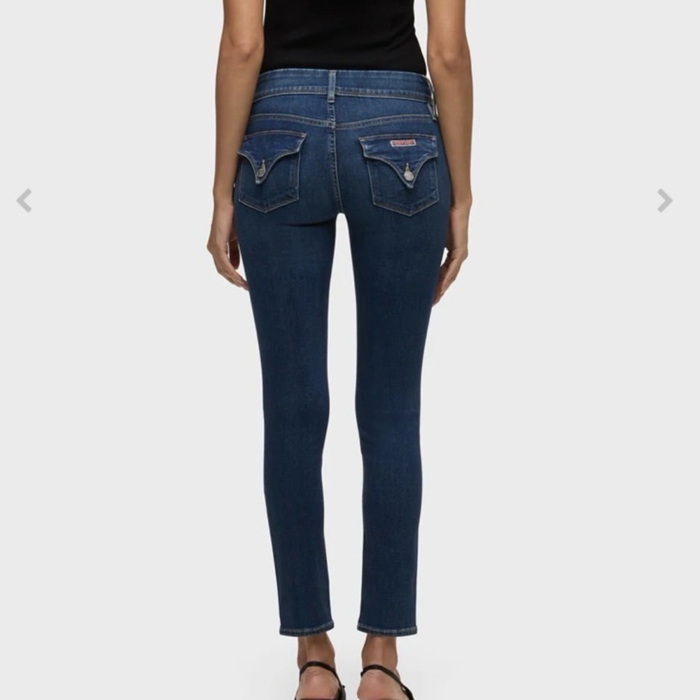 Hudson Low Rise Collin Flap Skinny Jeans